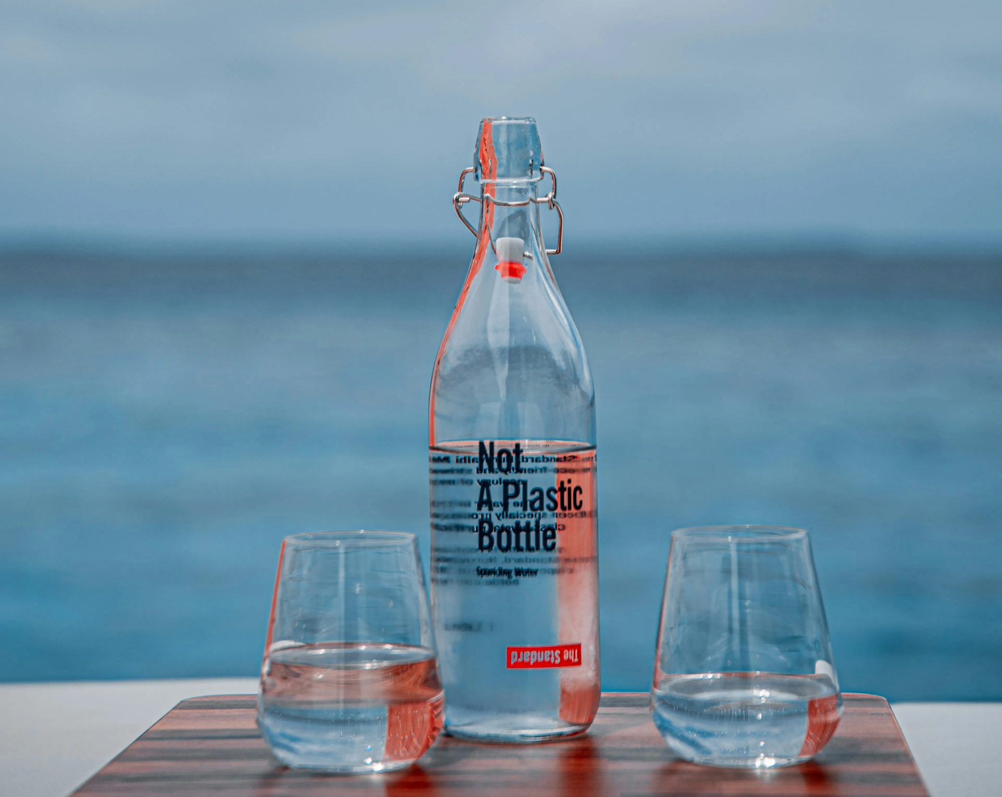 Botella de plástico vegetal