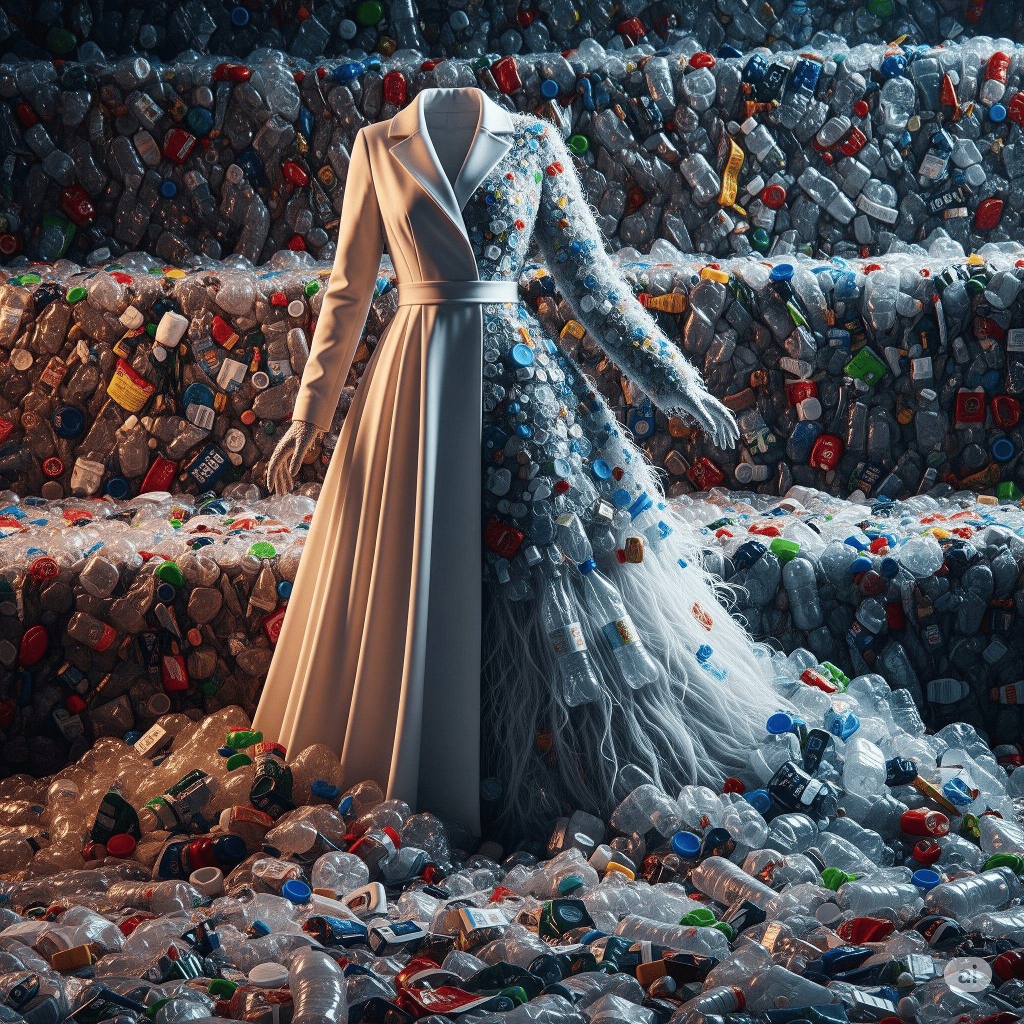 Prendas de ropa hechas a partir de botellas de plástico